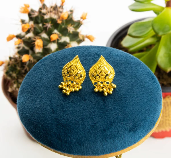 Aretes de oro hindú 22 kilates